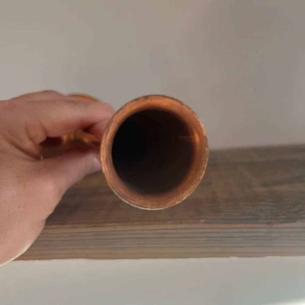 Elegant Copper Bud Vase